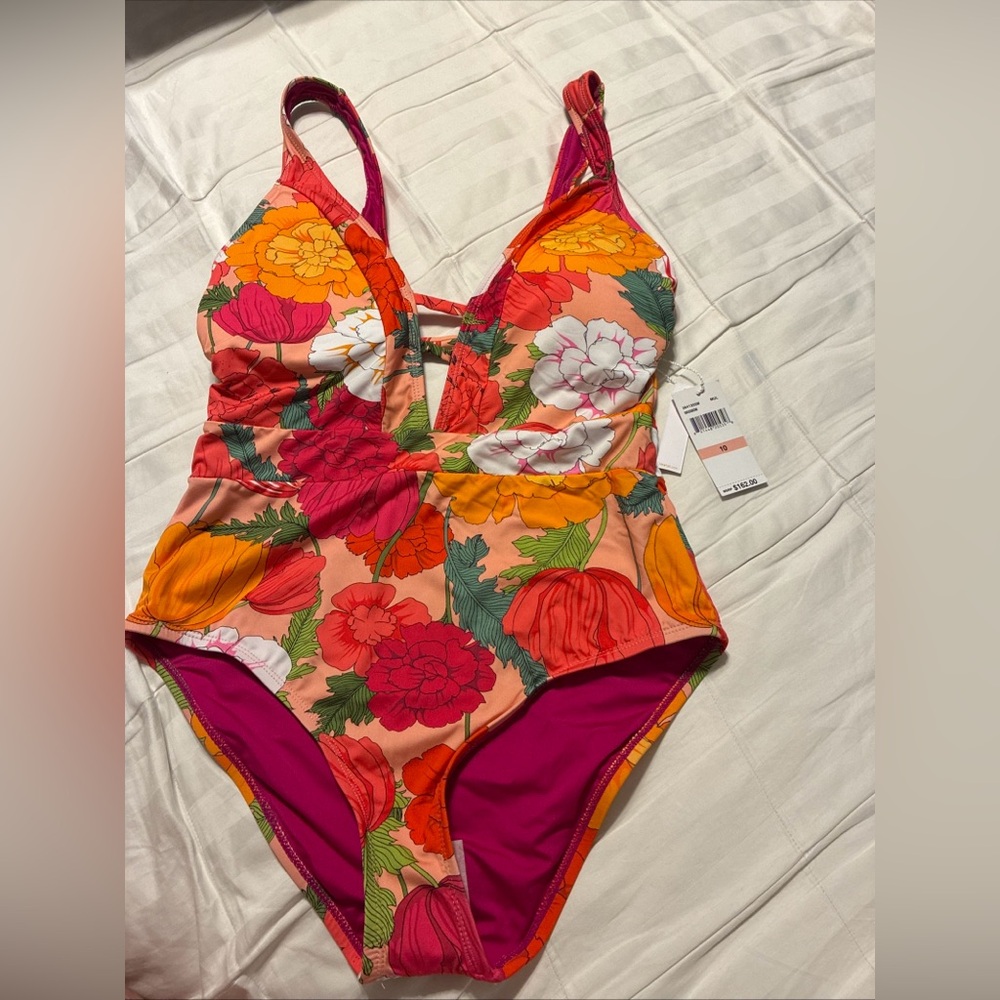 Trina turk ladies one piece swim suit size 10